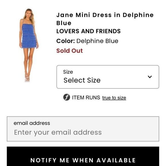 Lovers + Friends Jane Mini Dress Blue Tiered Tulle Polka Dot Size Medium Lined - Picture 10 of 10